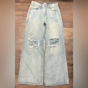 Distressed Light Blue Women's Jeans